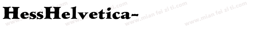 HessHelvetica字体转换