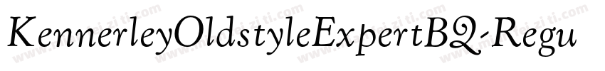 KennerleyOldstyleExpertBQ-Regular字体转换