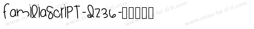 FamiliaScript-dX36字体转换