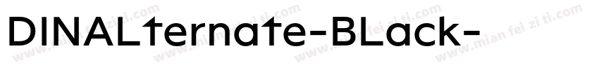 DINALternate-BLack字体转换