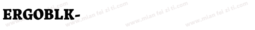 ERGOBLK字体转换