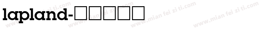 lapland字体转换