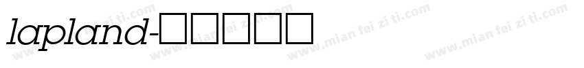 lapland字体转换