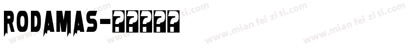 RODAMAS字体转换