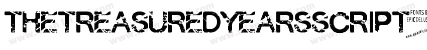 TheTreasuredYearsScript字体转换