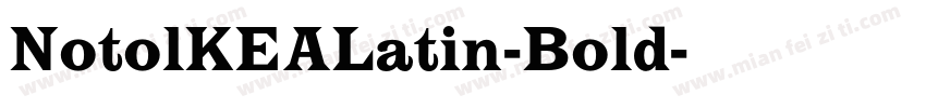 NotolKEALatin-Bold字体转换