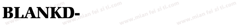 BLANKD字体转换