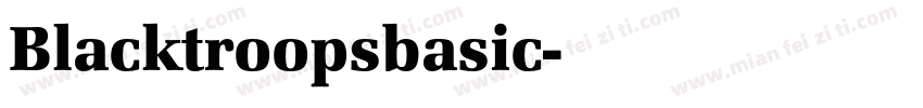 Blacktroopsbasic字体转换