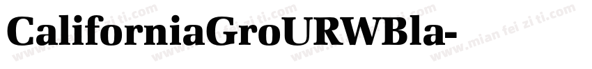 CaliforniaGroURWBla字体转换