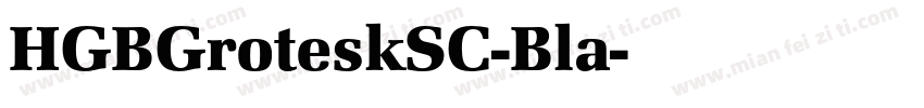 HGBGroteskSC-Bla字体转换