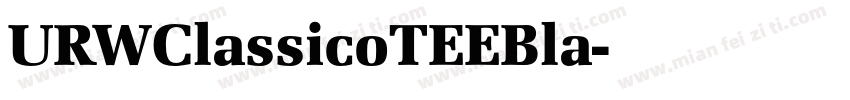 URWClassicoTEEBla字体转换