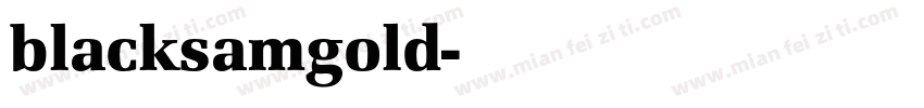 blacksamgold字体转换