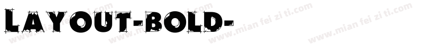 Layout-Bold字体转换