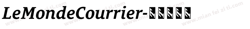 LeMondeCourrier字体转换