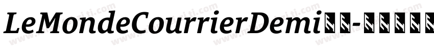 LeMondeCourrierDemi字体字体转换