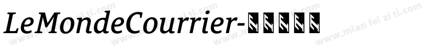 LeMondeCourrier字体转换