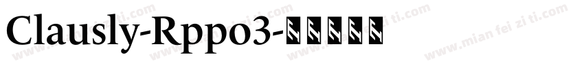 Clausly-Rppo3字体转换