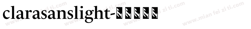 clarasanslight字体转换