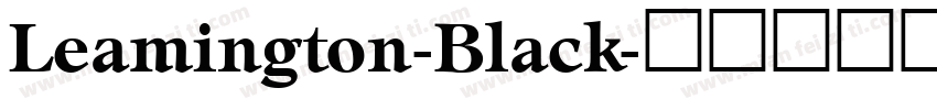 Leamington-Black字体转换