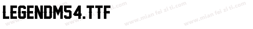 LegendM54.ttf字体转换