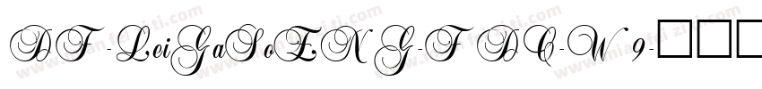 DF-LeiGaSoENG-FDC-W9字体转换