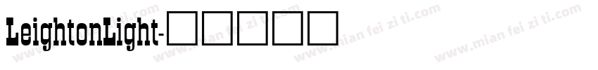 LeightonLight字体转换