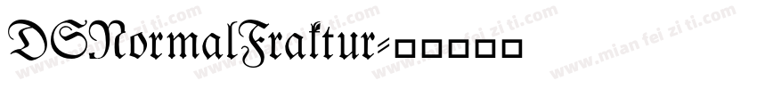 DSNormalFraktur字体转换