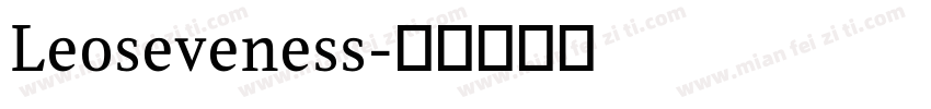 Leoseveness字体转换