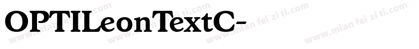 OPTILeonTextC字体转换