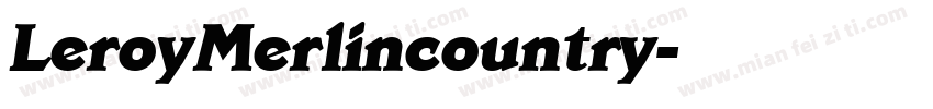 LeroyMerlincountry字体转换
