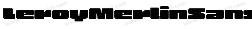 LeroyMerlinSans-Bold字体转换