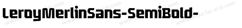 LeroyMerlinSans-SemiBold字体转换