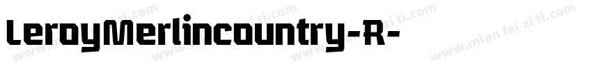 LeroyMerlincountry-R字体转换