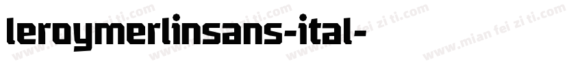 leroymerlinsans-ital字体转换