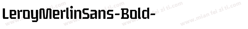 LeroyMerlinSans-Bold字体转换