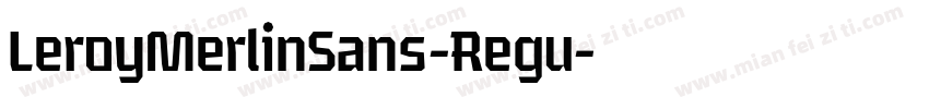 LeroyMerlinSans-Regu字体转换