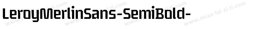 LeroyMerlinSans-SemiBold字体转换