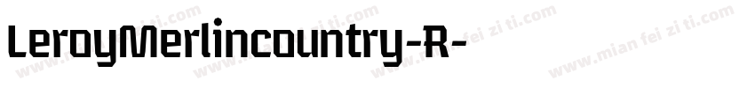LeroyMerlincountry-R字体转换