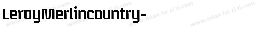 LeroyMerlincountry字体转换