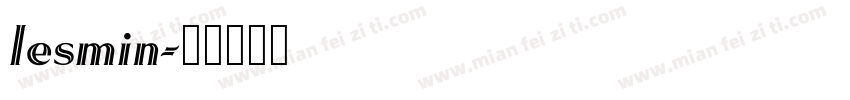 lesmin字体转换