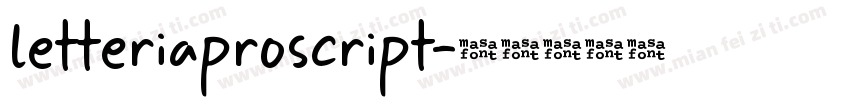 letteriaproscript字体转换