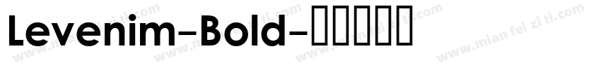 Levenim-Bold字体转换