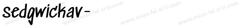 sedgwickav字体转换