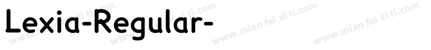 Lexia-Regular字体转换