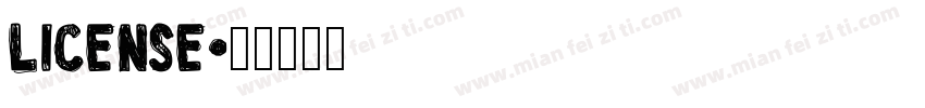 license字体转换