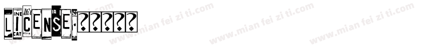 license字体转换