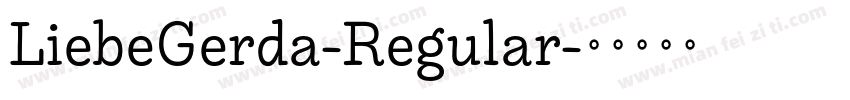 LiebeGerda-Regular字体转换