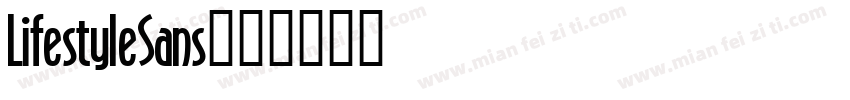 LifestyleSans字体转换