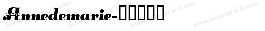 Annedemarie字体转换