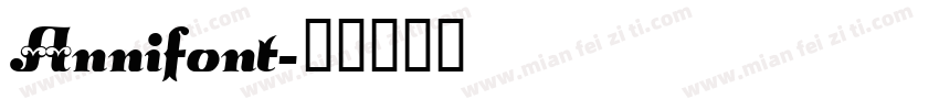 Annifont字体转换